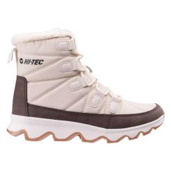 Buty Zimowe Damskie Szanti. Brązowe obuwie trekkingowe damskie Hi-tec, z futra, bez zapięcia. Za 368.98 zł.