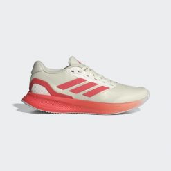 Buty Runfalcon 5 Running. Białe obuwie sportowe damskie Adidas, bez zapięcia, do biegania. Za 259.00 zł.