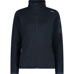 Bluza polarowa damska CMP Haze Jacket Knitted. Czerwone bluzy damskie CMP, bez wzorów, z materiału, z kapturem. Za 287.75 zł.