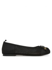 LOVE MOSCHINO Baleriny JA11051G0MIQ0000 Czarny. Czarne balerinki damskie Love Moschino, bez wzorów, z materiału. Za 469.99 zł.