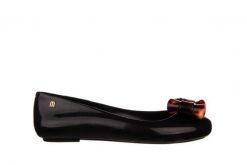 Baleriny Melissa Sweet Love III AD Black Tortoise 010353, Czarny, Guma - 37. Czarne balerinki damskie Melissa, bez wzorów, z gumy. W wyprzedaży za 179.10 zł.