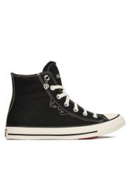 Converse Trampki Chuck Taylor All Star Hearts A19056C Czarny. Czarne trampki damskie Converse, bez wzorów, z materiału, bez zapięcia. Za 379.99 zł.