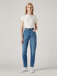 Levi's Dżinsy - Mom fit - w kolorze niebieskim rozmiar: W25/L29. Niebieskie jeansy damskie Levi's, z podwyższonym stanem. Za 144.58 zł.