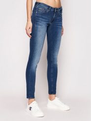 Tommy Jeans Jeansy Sophie DW0DW09214 Granatowy Skinny Fit. Niebieskie rurki damskie Tommy Jeans, bez wzorów, z bawełny. Za 349.99 zł.