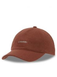 Calvin Klein Czapka z daszkiem K60K612364 Brązowy. Brązowe czapki z daszkiem damskie Calvin Klein, bez wzorów, z materiału. Za 159.99 zł.