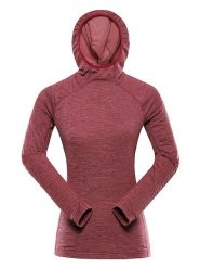 Alpine Pro Bluza polarowa "Rolta" w kolorze czerwonym rozmiar: M/L. Czerwone bluzy damskie Alpine Pro, l, bez wzorów, z materiału, bez kaptura. Za 118.56 zł.