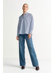 Rich & Royal Koszula w kolorze niebieskim rozmiar: 34. Niebieskie koszule damskie Rich & Royal, bez wzorów, z bawełny, bez kołnierzyka, bez ramiączek. Za 239.95 zł.
