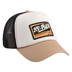 Czapka z daszkiem HV Polo Carol. Brązowe czapki z daszkiem damskie HV POLO, bez wzorów. Za 147.00 zł.