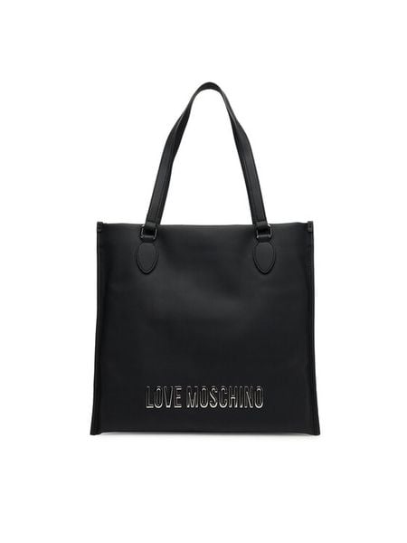 LOVE MOSCHINO Torebka JC4020PP1NKD000B Czarny. Czarne torebki klasyczne damskie Love Moschino, ze skóry, bez dodatków. Za 489.99 zł.