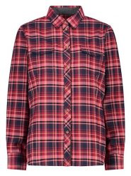 CMP Koszula funkcyjna w kolorze czerwonym ze wzorem rozmiar: 42. Czerwone koszule damskie CMP, bez wzorów, z materiału, sportowe, bez kołnierzyka, bez ramiączek. Za 114.17 zł.