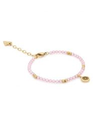 Guess Bransoletka JUBB06 147JW Różowy. Czerwone bransoletki damskie Guess, ze stali. Za 210.99 zł.