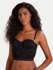 Guess Gorset O5BC06 W4700 Czarny. Czarne biustonosze Guess, z aplikacjami, z syntetyku. Za 435.00 zł.