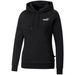 Bluza Z Haftem ESS+ Dla Kobiet. Czarne bluzy damskie Puma, l, bez wzorów, bez kaptura. Za 329.99 zł.