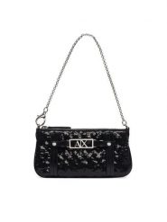 Armani Exchange Torebka XW002986 AF26448 UC001 Czarny. Czarne torebki wieczorowe damskie Armani Exchange, bez wzorów, z materiału, bez dodatków. Za 479.99 zł.