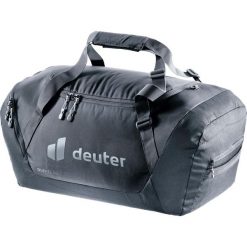 Torba podróżna Deuter Duffel 50. Czarne torby podróżne Deuter, bez wzorów, z materiału. Za 351.99 zł.