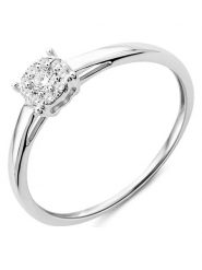 Revoni Złoty pierścionek z diamentem rozmiar: 58. Szare pierścionki damskie Revoni, z diamentem, złote. Za 1,609.99 zł.