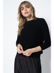 Perfect Cashmere Kaszmirowy sweter "Vanessa" w kolorze czarnym rozmiar: M. Czarne swetry klasyczne damskie Perfect Cashmere, m, z kaszmiru, bez kołnierzyka. Za 211.81 zł.