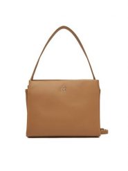 Tommy Hilfiger Torebka Th Legacy Med Satchel AW0AW17173 Brązowy. Brązowe torebki klasyczne damskie Tommy Hilfiger, ze skóry, bez dodatków. Za 399.99 zł.