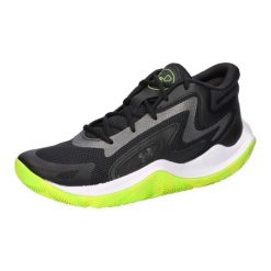 Buty do koszykówki Under Armour Jet '25 black/metallic black. Czarne obuwie trekkingowe damskie Under Armour, z materiału, przed kolano, bez zapięcia. Za 420.30 zł.