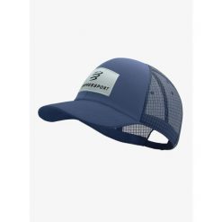 Czapka z daszkiem Compressport Trucker 6P Cap - indigo. Niebieskie czapki z daszkiem damskie Compressport, bez wzorów. Za 140.99 zł.