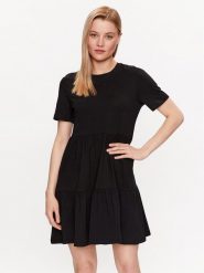 ONLY Sukienka codzienna 15286934 Czarny Regular Fit. Czarne sukienki damskie Only, bez wzorów, z bawełny, bez ramiączek. Za 109.99 zł.
