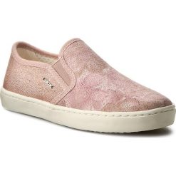 Tenisówki GEOX - J Kiwi G. D J62D5D 0JS11 C8011 S Rose. Czerwone buty sportowe dziewczęce Geox, z gumy. W wyprzedaży za 199.00 zł.