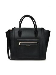 Gino Rossi Torebka WEN-18 SS Czarny. Czarne shopper bag Gino Rossi, bez wzorów, z materiału, bez dodatków. Za 299.99 zł.
