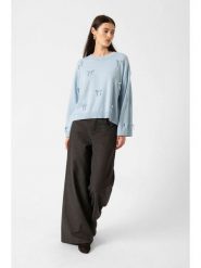 Soaked in Luxury Sweter w kolorze błękitnym rozmiar: XS. Niebieskie swetry klasyczne damskie Soaked in Luxury, xs, z wełny, bez kołnierzyka. Za 152.99 zł.