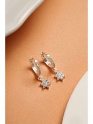 Heliophilia Srebrne kolczyki-kreole z cyrkoniami rozmiar: onesize. Szare kolczyki damskie Heliophilia, z cyrkonią, srebrne. Za 86.99 zł.