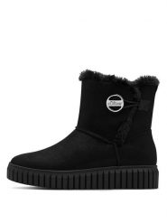 S.Oliver Botki zimowe w kolorze czarnym rozmiar: 38. Czarne botki damskie S.Oliver, na zimę, bez obcasa, bez zapięcia. Za 234.94 zł.