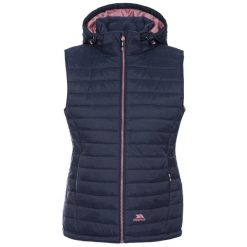Trespass Aretha - Damska kamizelka casualowa w kolorze granatowym Dusty Rose. Czerwone kamizelki damskie Trespass, bez wzorów, z puchu, bez kaptura. Za 282.99 zł.