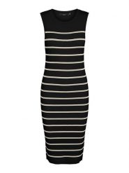 Vero Moda Sukienka dzianinowa w kolorze czarnym rozmiar: XL. Czarne sukienki damskie Vero Moda, bez wzorów, z dzianiny, bez ramiączek. Za 92.42 zł.