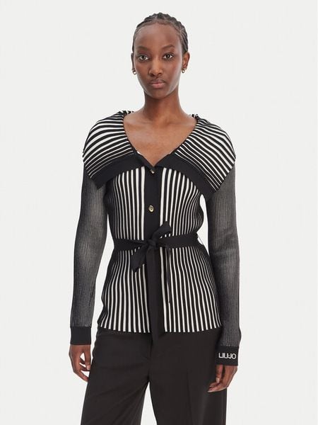 Liu Jo Sport Kardigan TA6116 MS55N Czarny Regular Fit. Czarne kardigany damskie Liu Jo Sport, m, bez wzorów, z syntetyku. Za 404.99 zł.