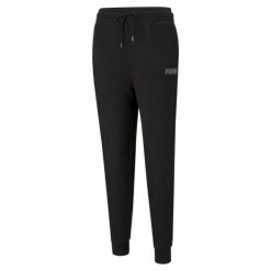Spodnie damskie Puma Modern Basics High czarne. Czarne spodnie sportowe damskie Puma, l, bez wzorów. Za 321.00 zł.