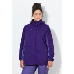 Damskie Kurtka funkcjonalna 2 w 1 wodoodporna odpinane rękawy. Fioletowe kurtki damskie Ulla Popken, plus size, bez wzorów, z materiału, bez kaptura. Za 639.99 zł.