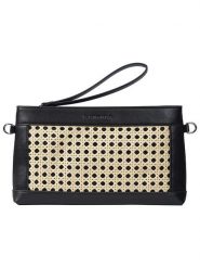 LUHTA Kopertówka "Ootosi" w kolorze beżowo-czarnym - 28 x 16 x 4 cm rozmiar: onesize. Brązowe torebki wieczorowe damskie Luhta, bez wzorów, z materiału, bez dodatków. Za 69.99 zł.