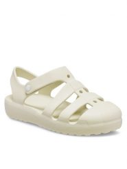 Crocs Sandały Classic Fisherman K 210625 Beżowy. Brązowe sandały dziewczęce Crocs, z tworzywa sztucznego, bez obcasa, bez zapięcia. Za 149.99 zł.