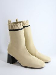 Bellucci Botki w kolorze beżowym rozmiar: 40. Brązowe botki damskie Bellucci, eleganckie, bez obcasa, bez zapięcia. Za 147.91 zł.