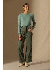 Perfect Cashmere Kaszmirowy sweter w kolorze zielonym rozmiar: S. Zielone swetry klasyczne damskie Perfect Cashmere, s, z kaszmiru, bez kołnierzyka. Za 347.99 zł.