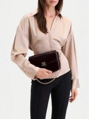 Nine West Torebka CEO-NW-M-001-10 Bordowy. Czerwone torebki wieczorowe damskie Nine West, bez wzorów, ze skóry, bez dodatków. Za 179.99 zł.