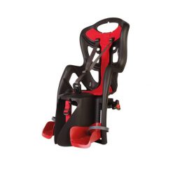 Fotelik rowerowy dziecięcy Bellelli Pepe clamp mocowany na bagażnik. Czerwone foteliki rowerowe Bellelli. Za 189.00 zł.
