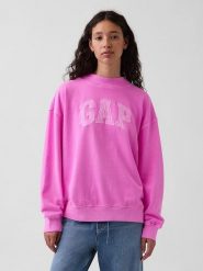 GAP Bluza w kolorze różowym rozmiar: L/XL. Różowe bluzy damskie GAP, l, bez wzorów, bez kaptura. Za 132.98 zł.