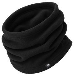 Komin polarowy bandana Martes Taliv czarny. Czarne kominy damskie MARTES, bez wzorów, z polaru. W wyprzedaży za 22.99 zł.