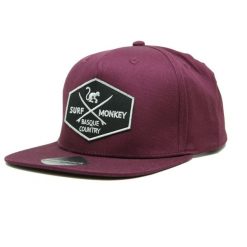 Czapka Trucker – Płaski daszek – Snapback / Dorośli / Jeden rozmiar (Bordowy). Czerwone czapki z daszkiem damskie SURF MONKEY, bez wzorów, z bawełny. Za 139.95 zł.