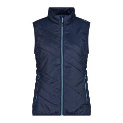 Damska kurtka puchowa CMP. Niebieskie kurtki damskie CMP, bez wzorów, z puchu, bez kaptura. Za 382.50 zł.