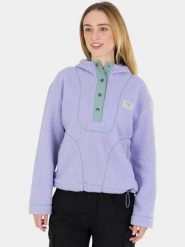 Bluza Damska Fundango Juniper Pile. Fioletowe bluzy damskie FUNDANGO, na zimę, xl, bez wzorów, z materiału, z kapturem. Za 349.00 zł.
