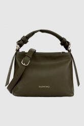 VALENTINO Torebka zielona Ring Re. Zielone torebki klasyczne damskie Valentino by Mario Valentino, bez dodatków. W wyprzedaży za 399.99 zł.