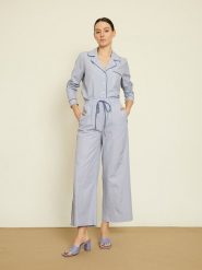 BGN Spodnie w kolorze błękitnym rozmiar: 38. Niebieskie spodnie materiałowe damskie BGN, bez wzorów, z materiału. Za 100.99 zł.