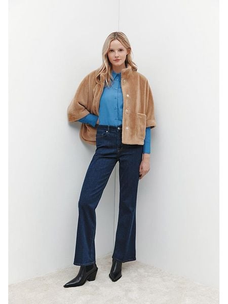 More & More Kurtka pluszowa w kolorze karmelowym rozmiar: 40. Brązowe kurtki damskie More & More, bez wzorów, bez kaptura. Za 367.22 zł.