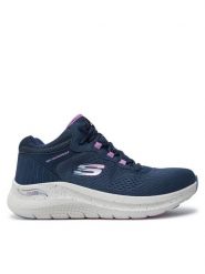 Skechers Sneakersy 150194/NVPR Granatowy. Niebieskie obuwie sportowe damskie Skechers, z materiału, bez zapięcia. Za 399.99 zł.